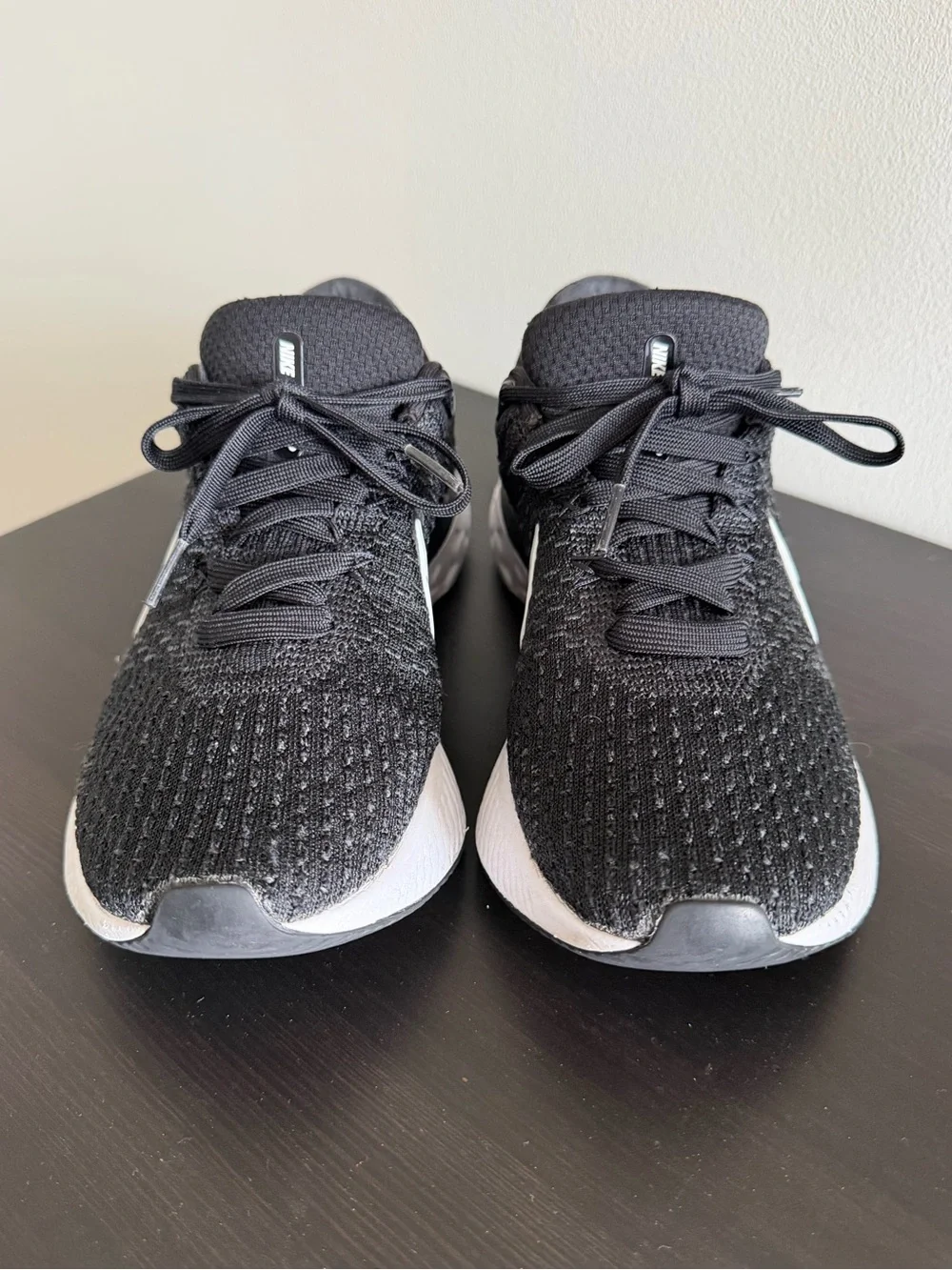 Nike Women’s React Infinity Run Flyknit 3 Black White Size 8.5